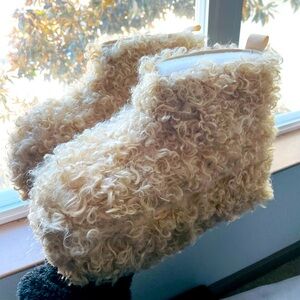 Dolls Kill Sherpa Ankle Booties